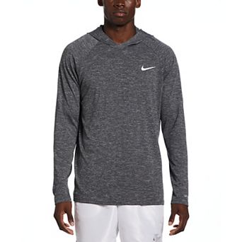 Men's Nike Heather Long Sleeve Hooded Hydroguard Shirt