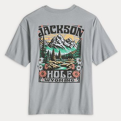 Men's Jackson Hole Wyoming Nature Scene Graphic Tee