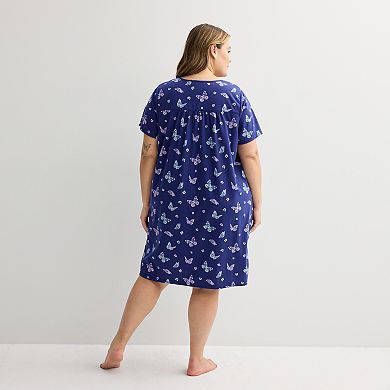 Plus Size Croft & Barrow® Knit Sleep Gown