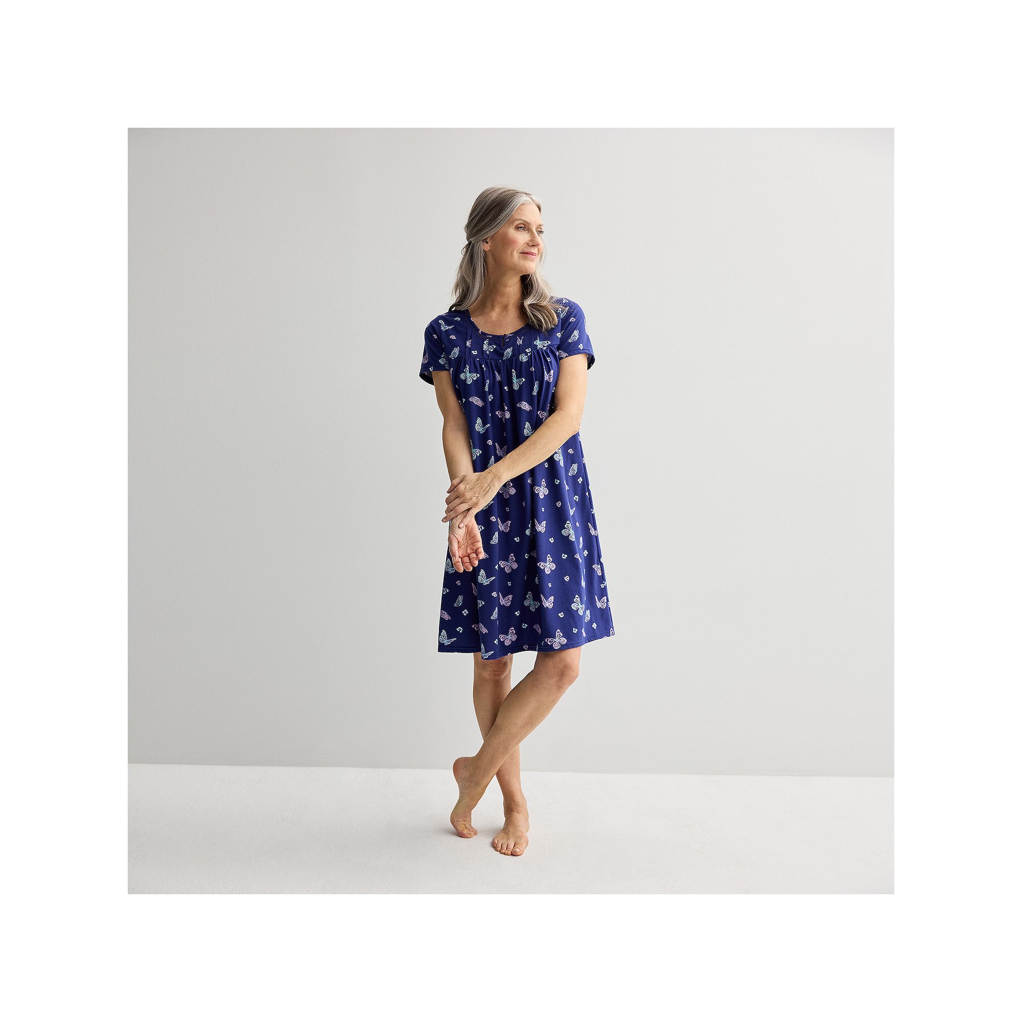 Petite Croft & Barrow® Knit Sleep Gown, Womens, Size: Small Petite, Butte
