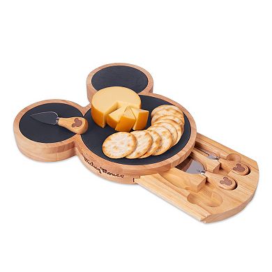Toscana Mickey Mouse Slate Cheese Board with Cheese Knife Set