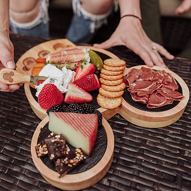 Toscana Mickey Mouse Slate Cheese Board with Cheese Knife Set