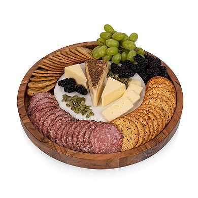 Toscana Isla Serving Platter with Marble Cheeseboard Insert