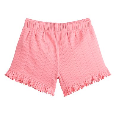 Baby & Toddler Girl Jumping Beans® Ribbed Ruffle Shorts