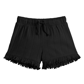 Baby & Toddler Girl Jumping Beans® Ribbed Ruffle Shorts