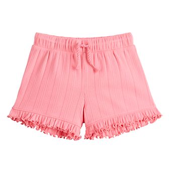 Baby & Toddler Girl Jumping Beans® Ribbed Ruffle Shorts