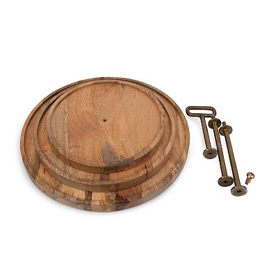 Toscana Tapas 3-Tier Mango Wood Serving Tray
