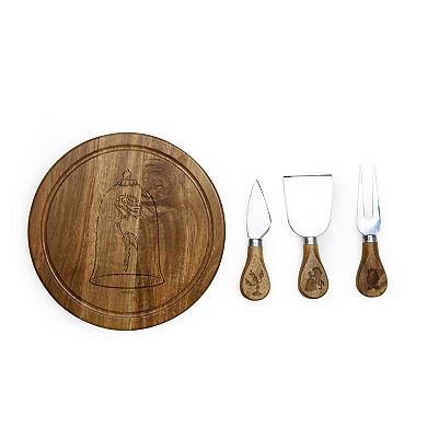 Toscana Beauty & the Beast - Acacia Brie Cheese Cutting Board & Tools Set