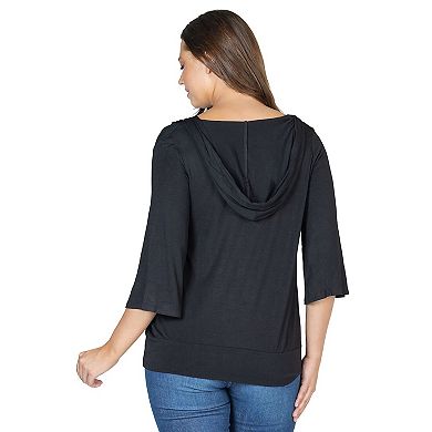 Women's 24seven Comfort Apparel Oversized Fashion Hoodie Top