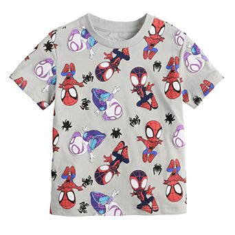 Baby & Toddler Boy Jumping Beans® Spidey and His Amazing Friends Allover Print Graphic Tee