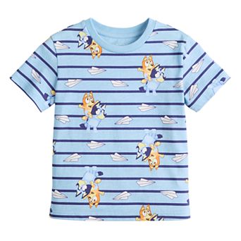 Baby & Toddler Boy Jumping Beans® Bluey & Bingo Paper Airplane Allover Print Short Sleeve Tee