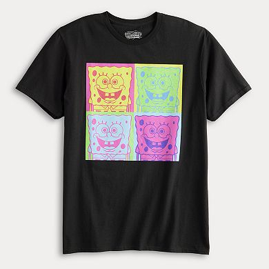 Men's SpongeBob SquarePants Neon Pop Art Graphic Tee