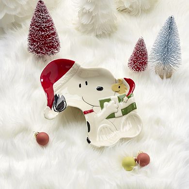 Lenox Peanuts Snoopy Christmas Candy Dish