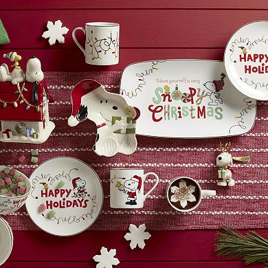 Lenox Peanuts Snoopy Christmas Candy Dish