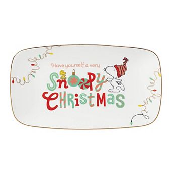 Lenox Peanuts Snoopy Christmas Hors d'Oeuvres Tray