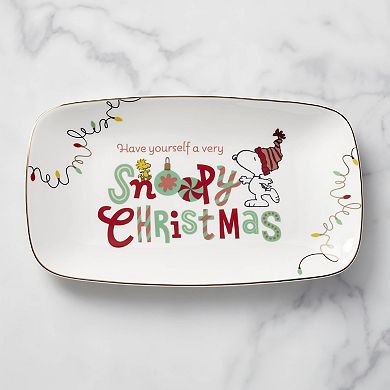 Lenox Peanuts Snoopy Christmas Hors d'Oeuvres Tray