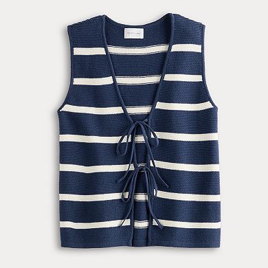 Women's Fourth + Bay Tie-Front Sweater Vest