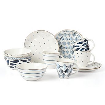 Lenox Blue Bay 12 pc Dessert Set