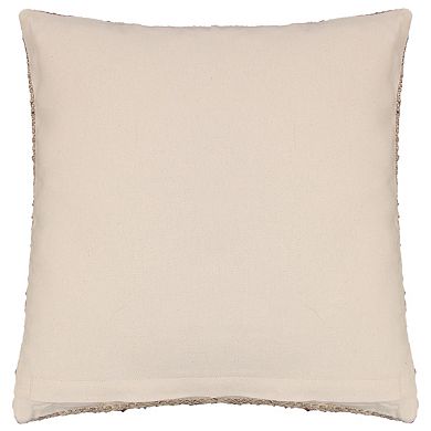 Miryana Neutral Striped 20" x 20" Throw Pillow