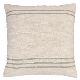 Miryana Cotton Slub Striped Throw Pillow