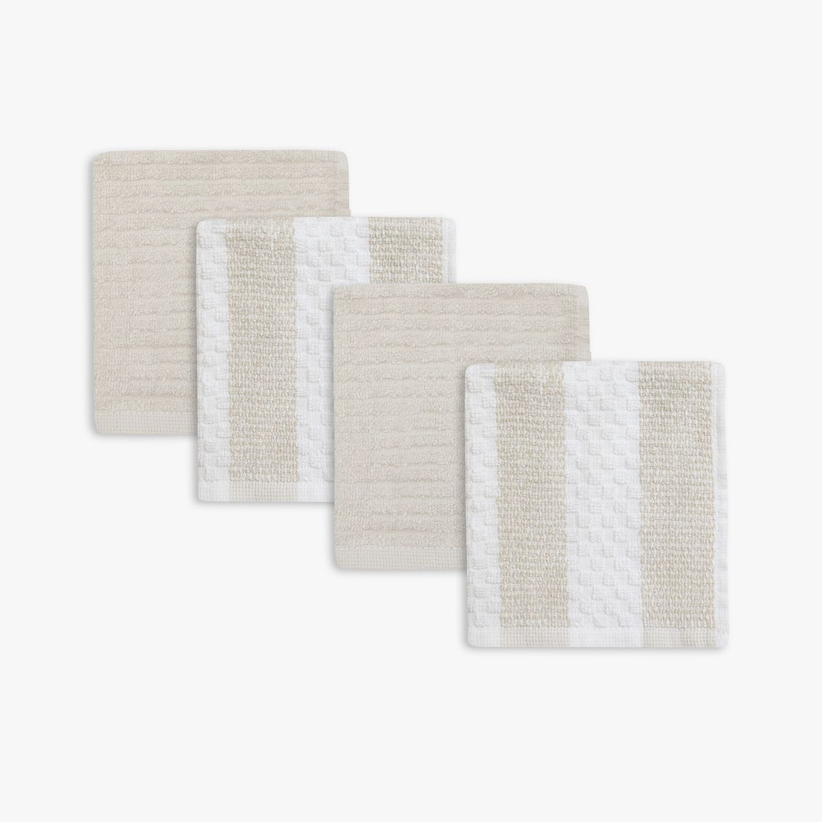 Mingle & Co. Checked Stripe Dishcloth 4-Pack