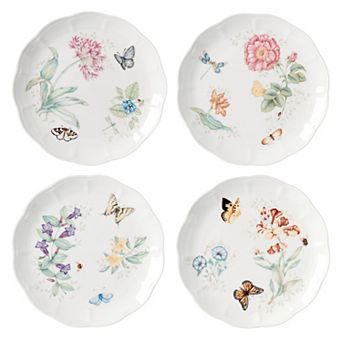 Lenox Butterfly Meadow 4 pc Dinner Plate Set