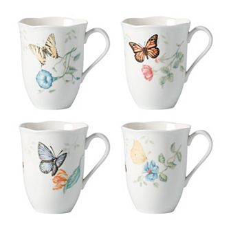 Lenox Butterfly Meadow 4 pc Mug Set