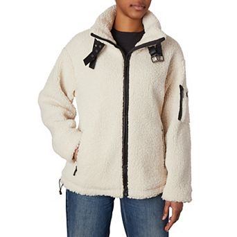 Women's Nicole Miller Boucle Jacket With Buckle Straps