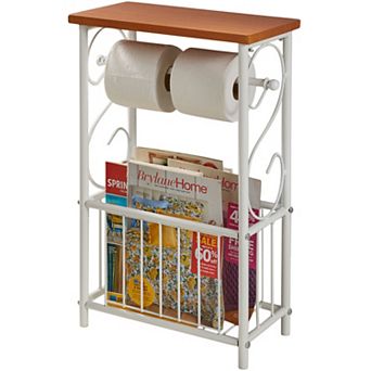 Brylanehome Scroll Toilet Paper & Magazine Holder