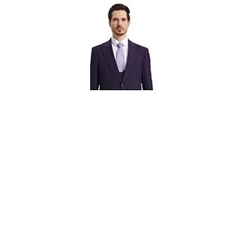 Men's Stacy Adams Hybrid-Fit 3 pc Suit Set, Jacket Vest and Pants