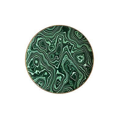 Ozarke Green River Plate Set, Fine Bone China - Set of 12
