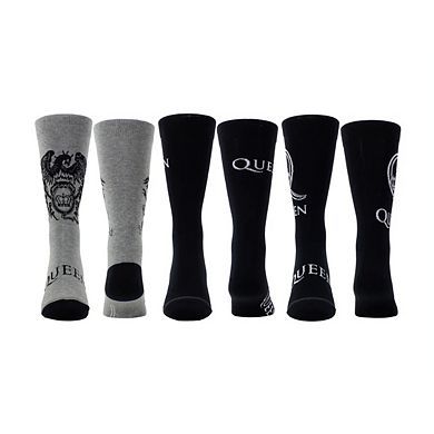 Queen Socks Logos And Crests 3 Pack