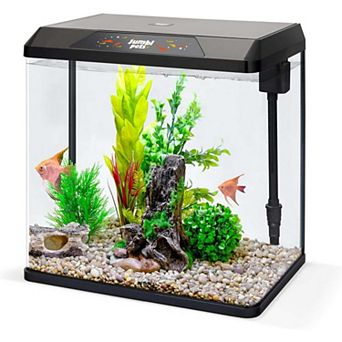 Jumblpets Starter Fish Aquarium Kit, Beginner Glass Fish Tank Kit W/led Lighting & More (4 Gallon)