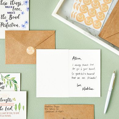 120 Pack Christian Greeting Cards Bulk With Envelopes For Birthday Wedding, 4x6"
