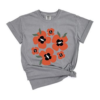 Red Poppies Garment Dyed Tees