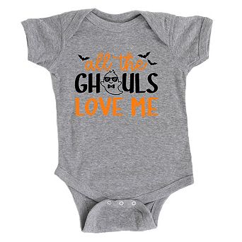 All The Ghouls Love Me Bats Baby Bodysuit