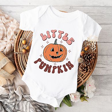 Little Pumpkin Retro Baby Bodysuit