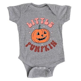 Little Pumpkin Retro Baby Bodysuit