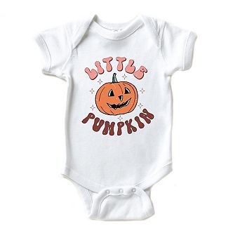 Little Pumpkin Retro Baby Bodysuit