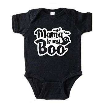 Mama Is My Boo Ghost Baby Bodysuit