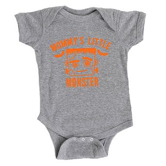 Mommy's Little Monster Boy Baby Bodysuit
