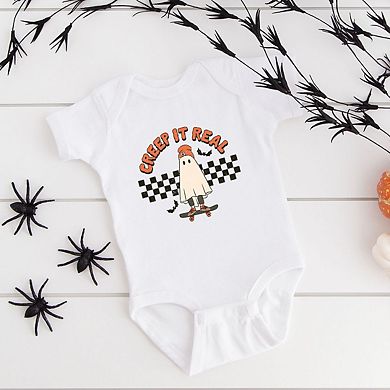 Creep It Real Skate Board Baby Bodysuit