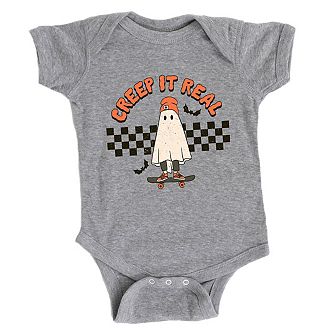 Creep It Real Skate Board Baby Bodysuit