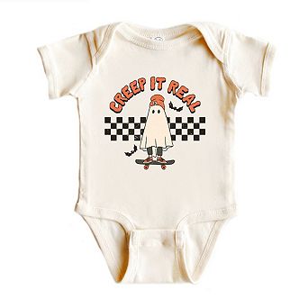 Creep It Real Skate Board Baby Bodysuit