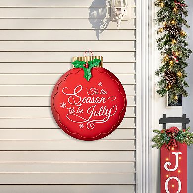 Glitzhome 32"h Large Metal Ornament Yard Stake