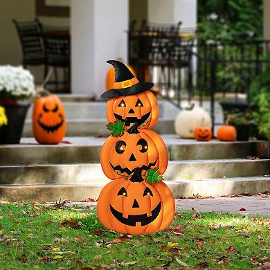 Glitzhome 39.75"h Set Of 3 Halloween Lighted Yard Stake