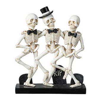 Glitzhome Halloween Polyresin Skeleton Design Table Decor