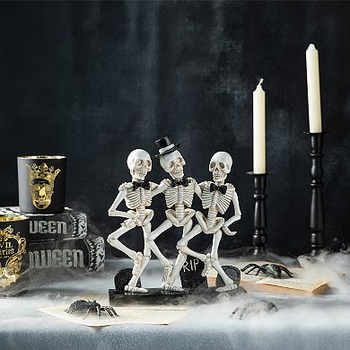 Glitzhome Halloween Polyresin Skeleton Design Table Decor