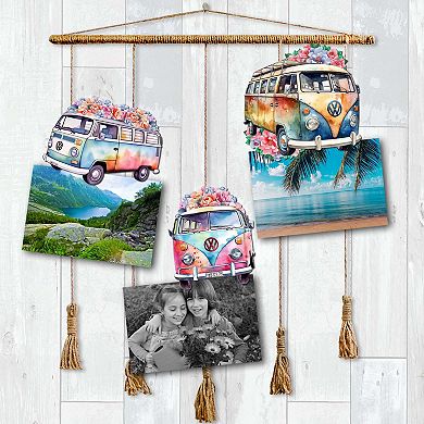 Surf Vans Wooden Clip-on Ornaments Set Of 3 By G. Debrekht