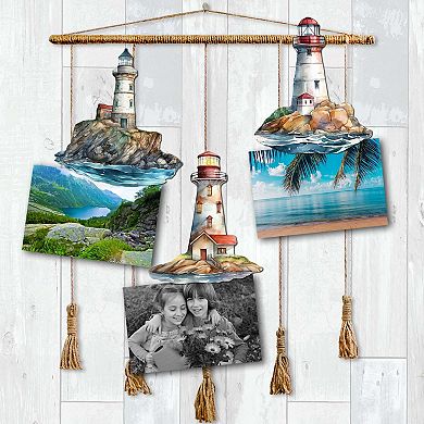 Lighthouse Wooden Clip-on Ornaments Set Of 3 By G. Debrekht